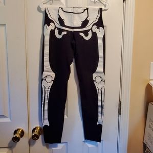 American Apparel - skeleton leggings - L